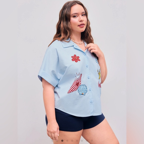 Cider Mermaid Short Sleeve Shirt - Picture 2 of 14